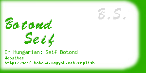botond seif business card
